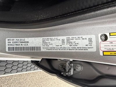 2022 RAM 1500 "Big Horn 4x4 Crew Cab 5'7"" Box"