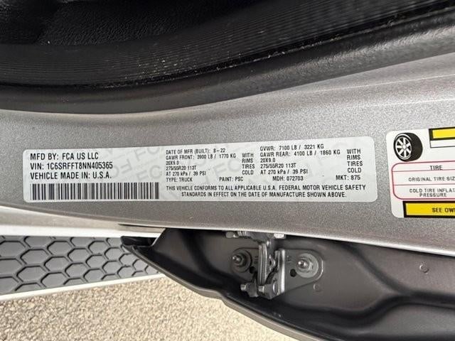 2022 RAM 1500 "Big Horn 4x4 Crew Cab 5'7"" Box"