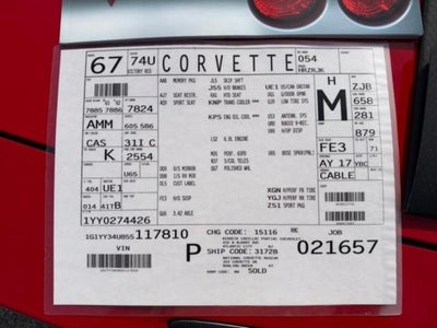 2005 Chevrolet Corvette 2dr Convertible