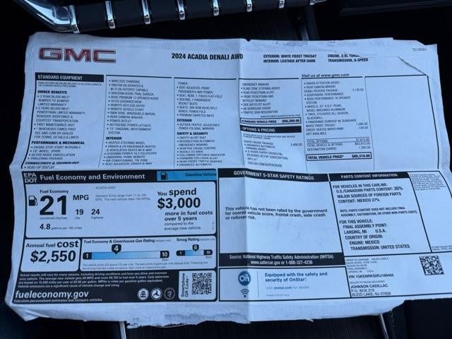 2024 GMC Acadia AWD Denali