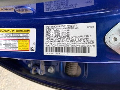 2021 Honda Accord Sedan Sport 1.5T CVT