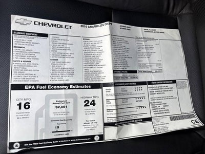 2010 Chevrolet Camaro Coupe 2SS