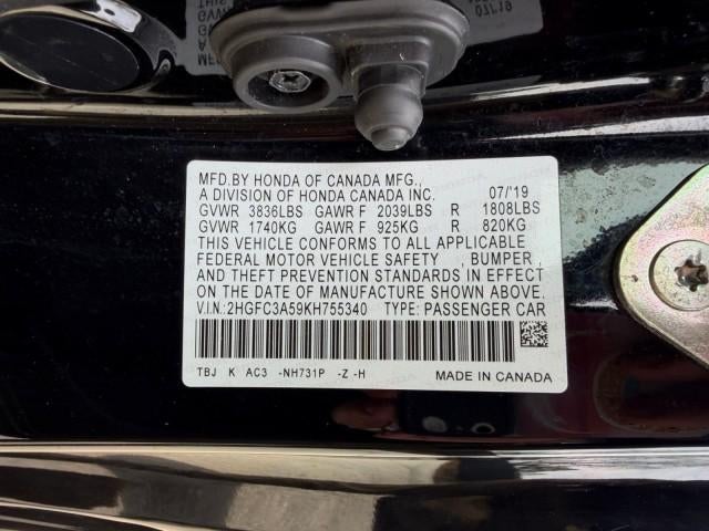 2019 Honda Civic Si Coupe Manual