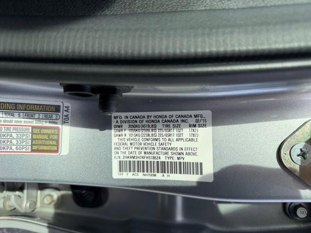 2015 Honda CR-V EX-L 2WD