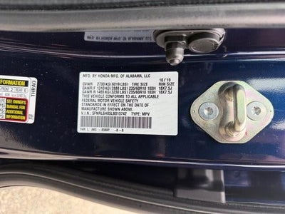 2020 Honda Odyssey Touring Auto