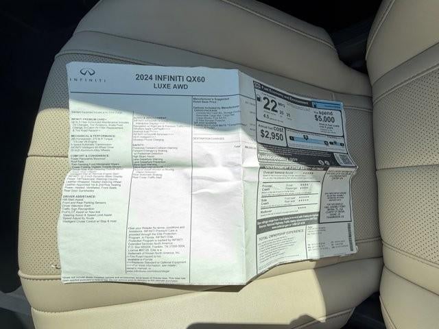 2024 INFINITI QX60 LUXE AWD