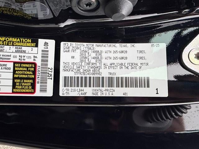 2025 Toyota Tundra 4WD 4WD 1794 Edition Hybrid CrewMax 6.5' Bed (Natl)