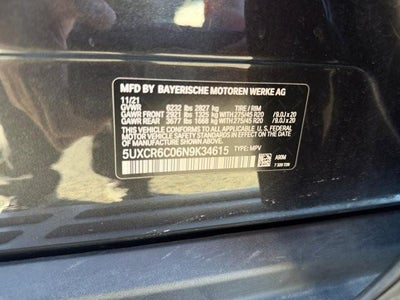 2022 BMW X5 xDrive40i Sports Activity Vehicle