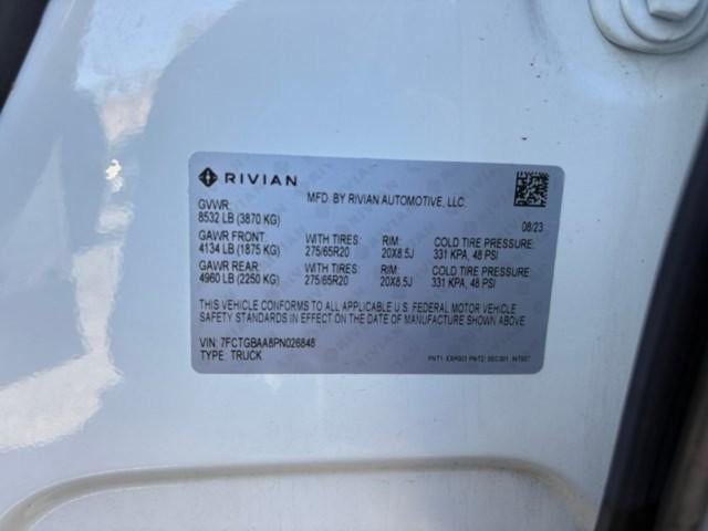 2023 Rivian R1T Adventure Dual-Motor Large Pack