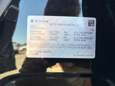2022 Rivian R1S Launch Edition AWD