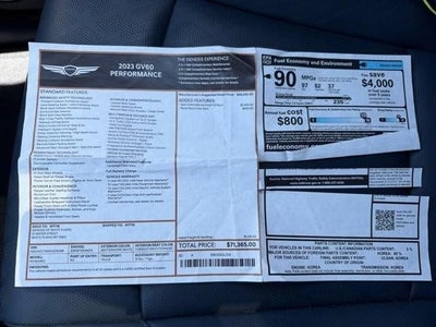 2023 Genesis GV60 Performance AWD