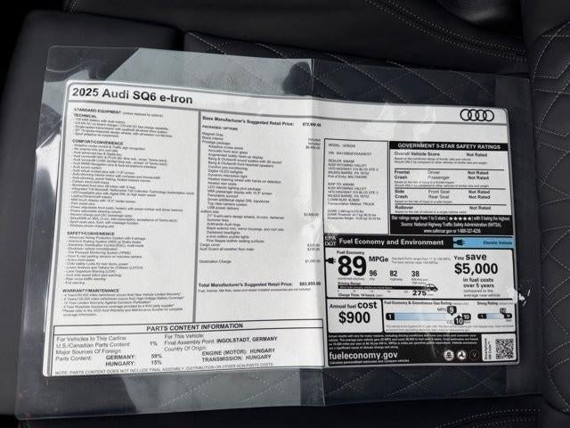 2025 Audi SQ6 e-tron Prestige quattro