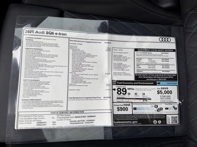2025 Audi SQ6 e-tron Prestige quattro