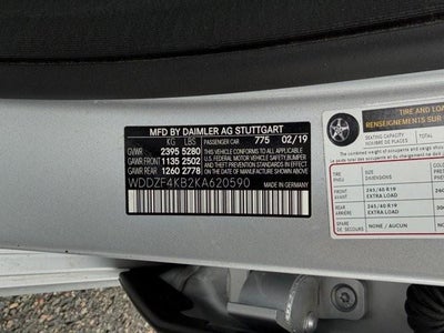 2019 Mercedes-Benz E-Class E 300 4MATIC® Sedan