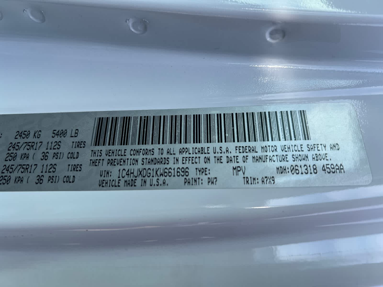 2019 Jeep Wrangler Unlimited Sport S 4x4