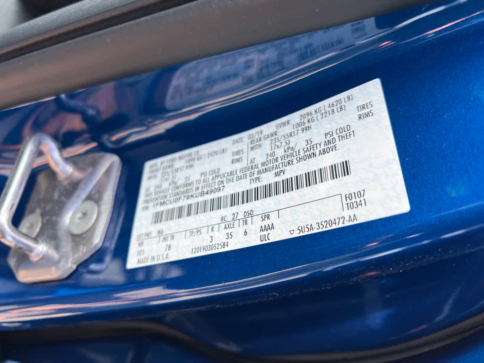 2019 Ford Escape S FWD