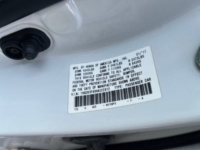 2017 Honda Accord Sedan EX-L V6 Automatic