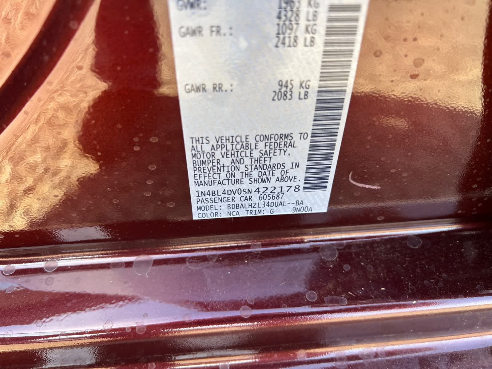 2025 Nissan Altima SV Special Edition