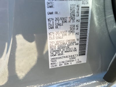 2026 Nissan Frontier Crew Cab SV