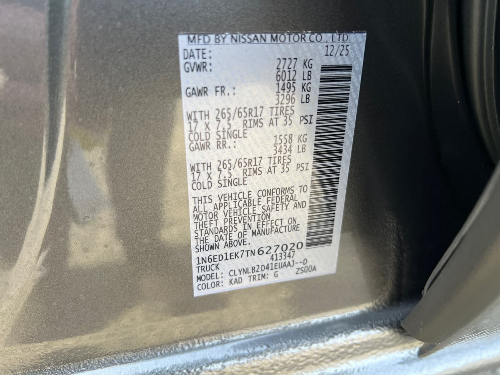 2026 Nissan Frontier Crew Cab SV