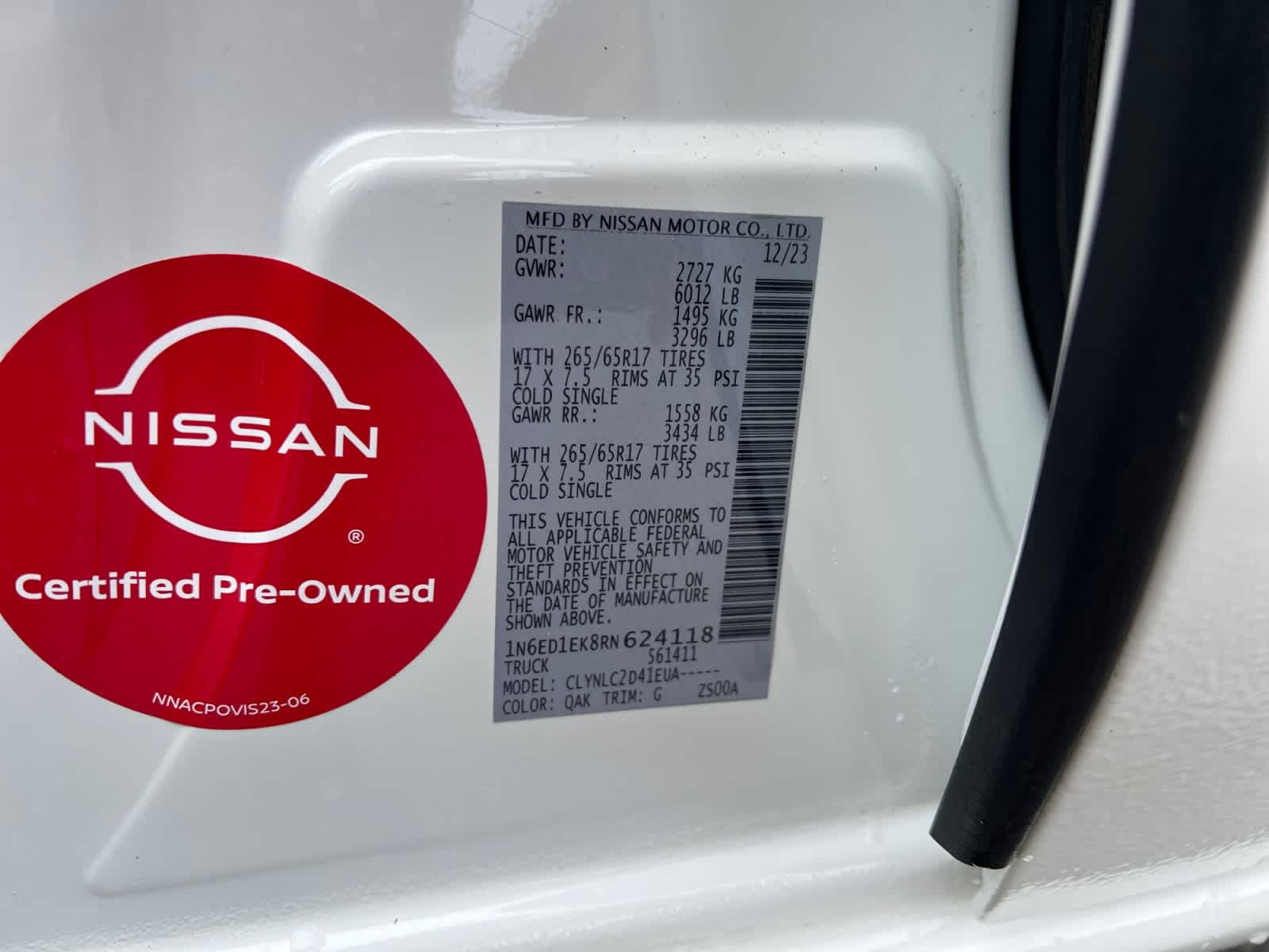 2024 Nissan Frontier Crew Cab SV