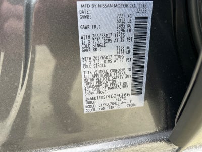 2026 Nissan Frontier Crew Cab SV