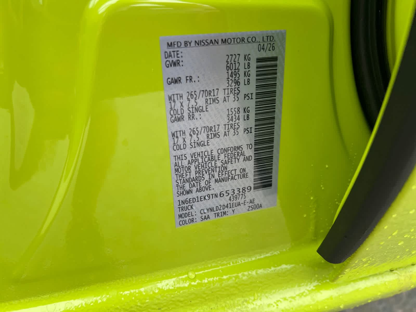 2026 Nissan Frontier Crew Cab PRO-4X®