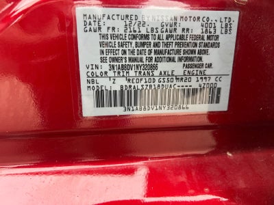 2022 Nissan Sentra SR