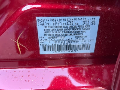 2026 Nissan Sentra SV