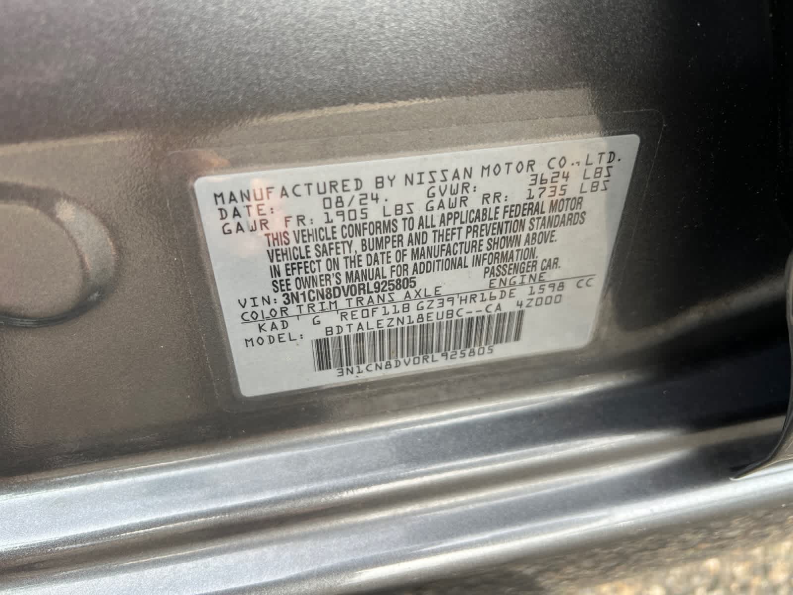 2024 Nissan Versa S CVT