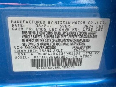 2024 Nissan Versa S CVT