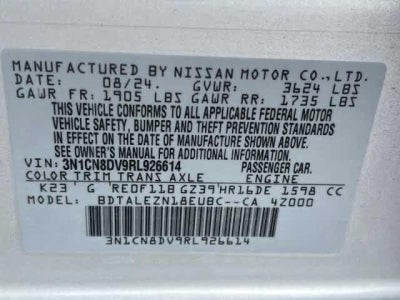 2024 Nissan Versa S CVT