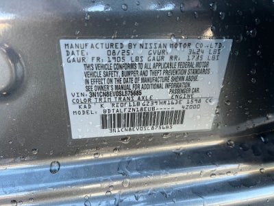 2025 Nissan Versa SV