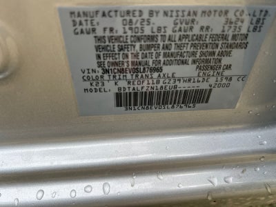 2025 Nissan Versa SV