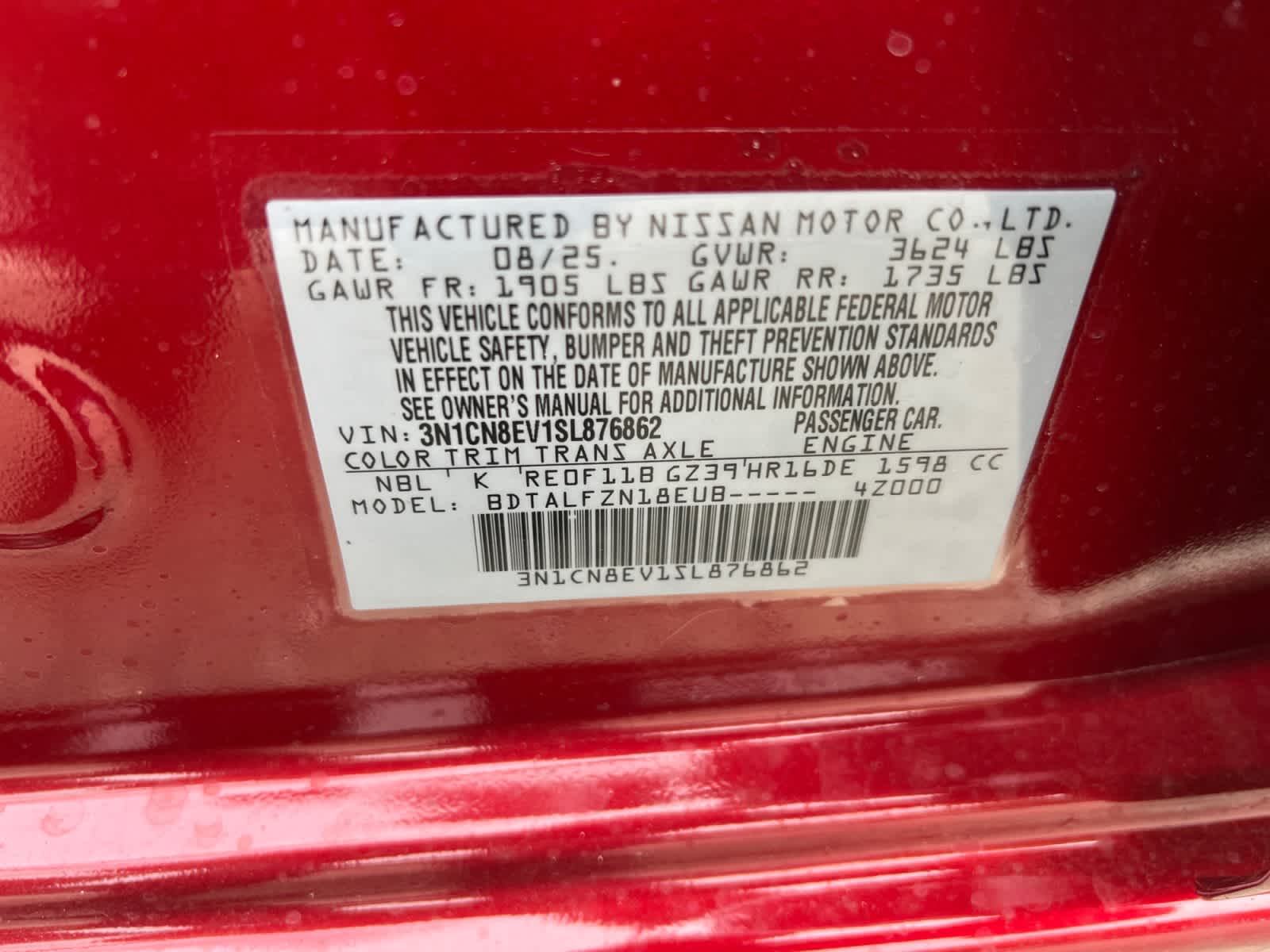 2025 Nissan Versa SV