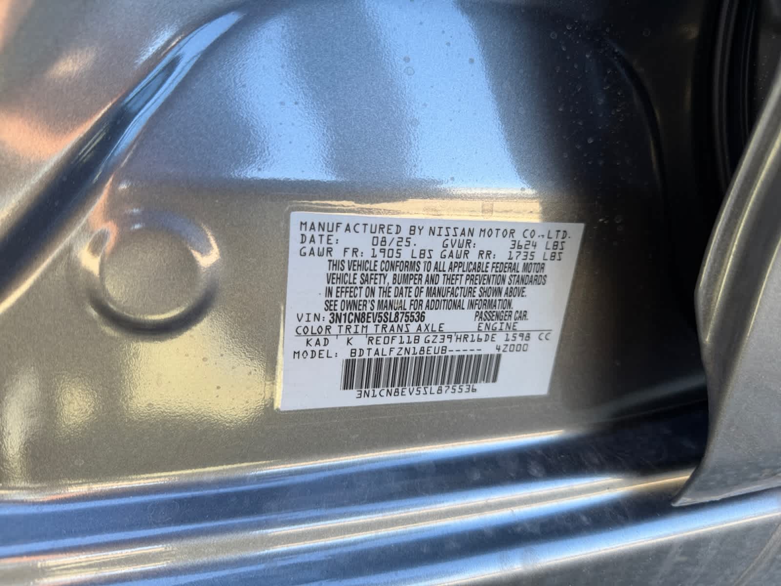 2025 Nissan Versa SV