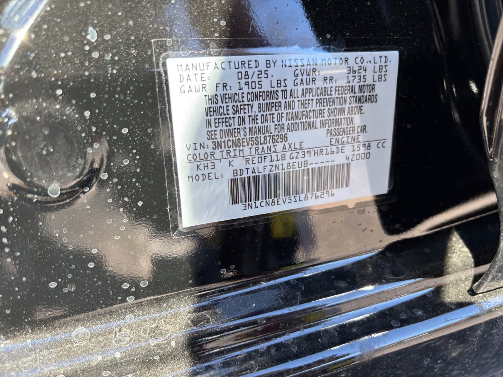 2025 Nissan Versa SV