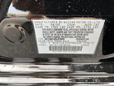 2025 Nissan Versa SV