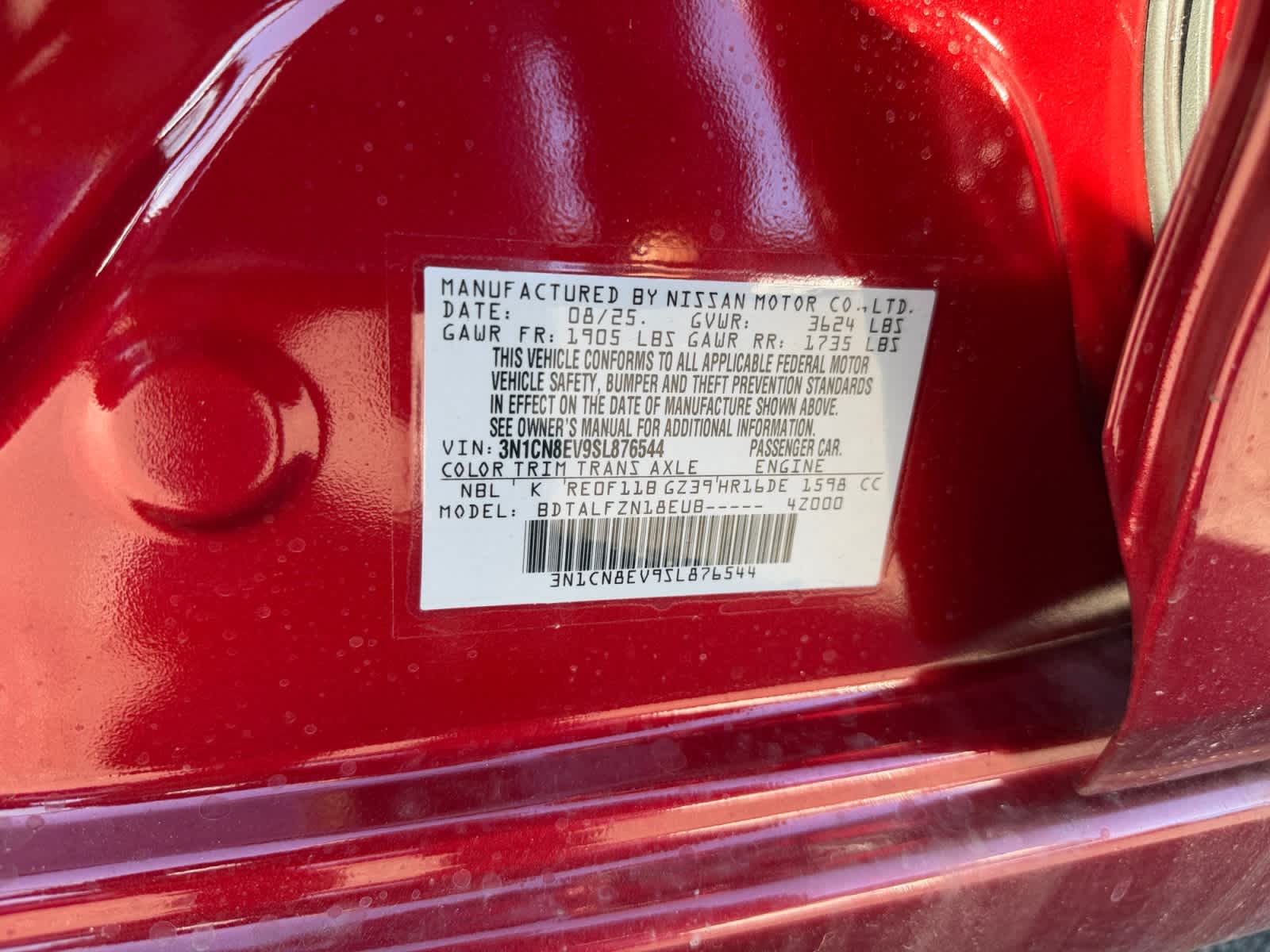 2025 Nissan Versa SV