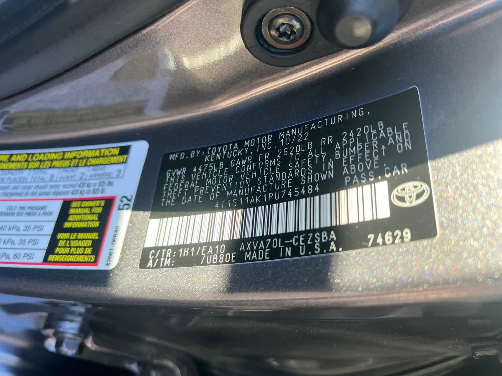 2023 Toyota Camry SE Auto (SE)