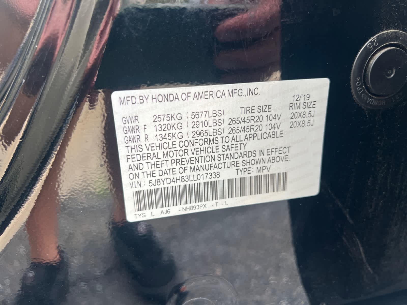 2020 Acura MDX SH-AWD 6-Passenger w/Advance Pkg