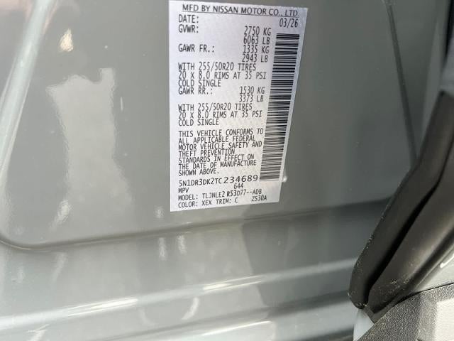 2026 Nissan Pathfinder Platinum 4WD