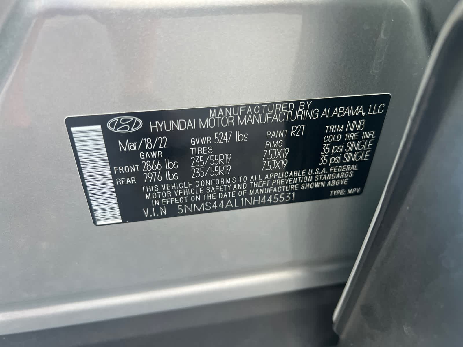 2022 Hyundai SANTA FE Limited FWD