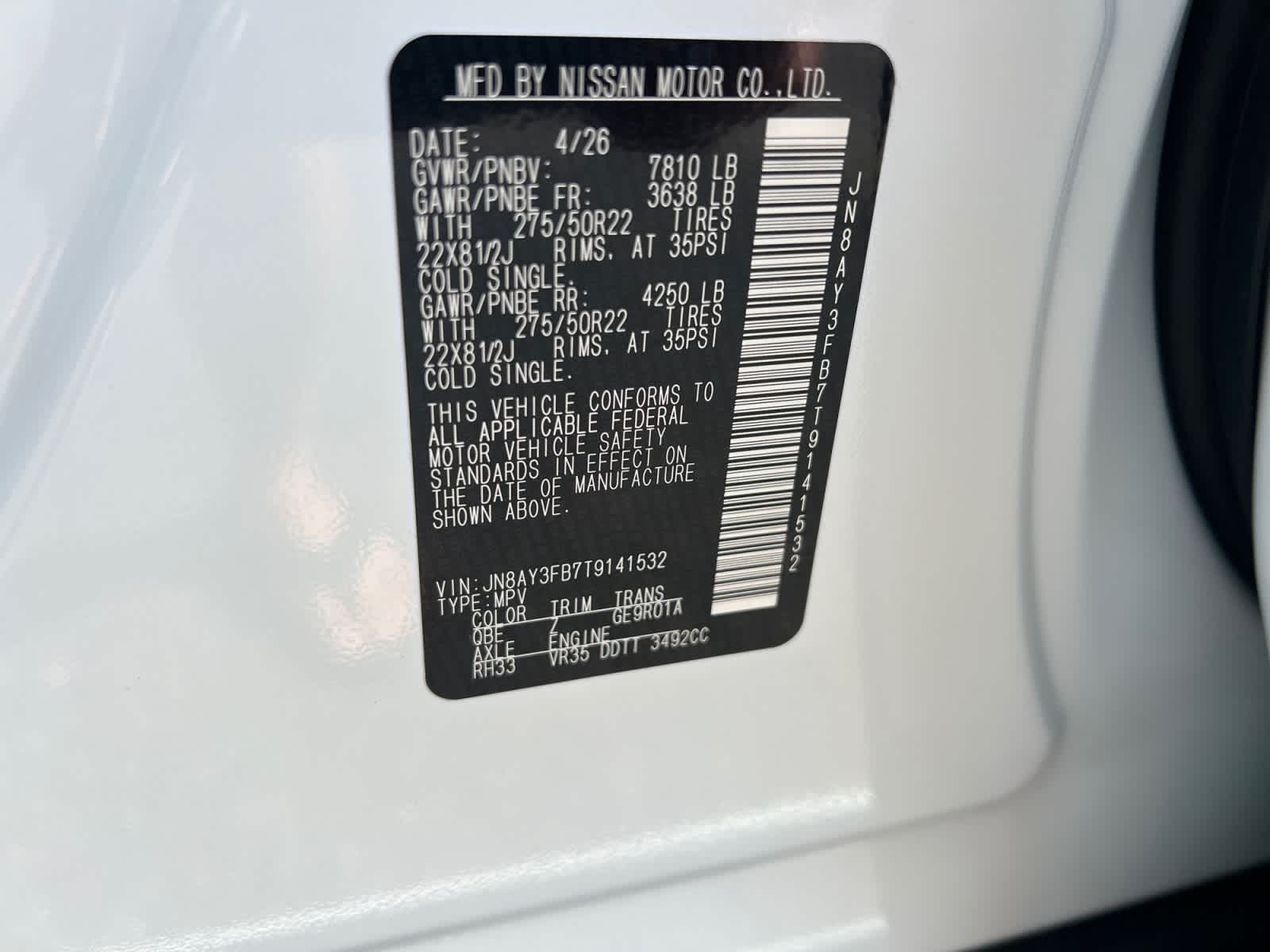 2026 Nissan Armada 4x4 NISMO