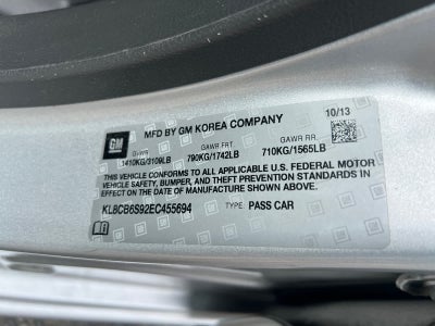 2014 Chevrolet Spark Hatch LS (Automatic)