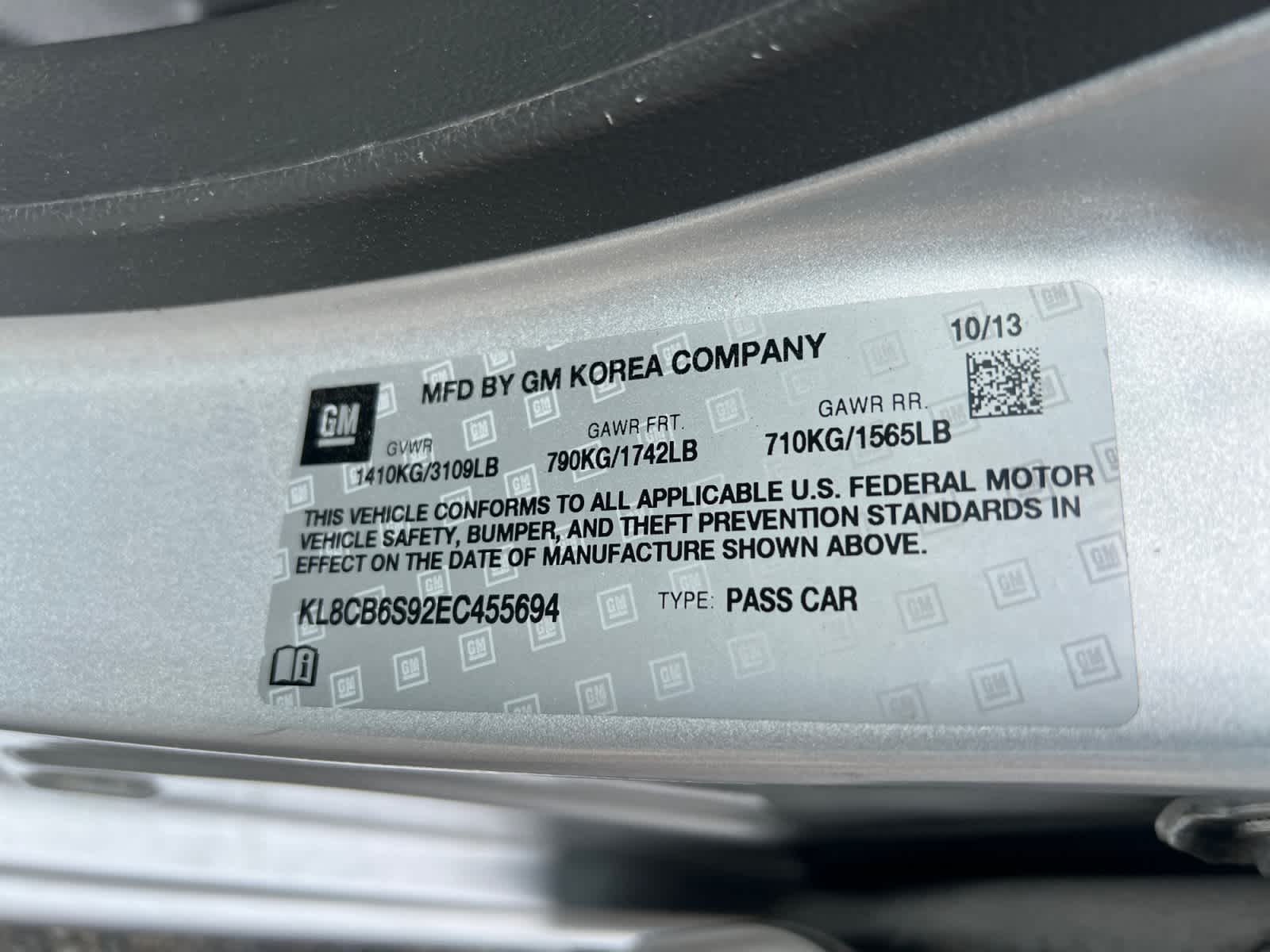 2014 Chevrolet Spark Hatch LS (Automatic)