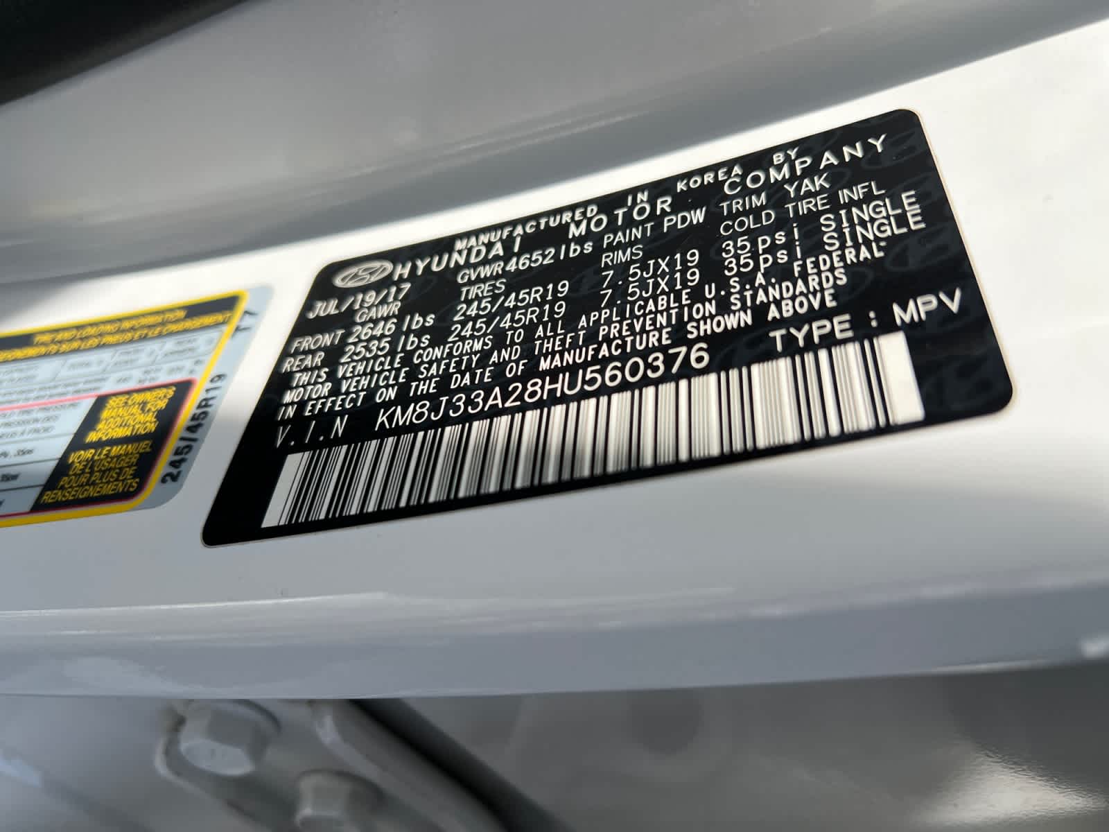 2017 Hyundai TUCSON Value FWD