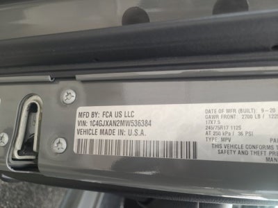 2021 Jeep Wrangler Sport 4X4