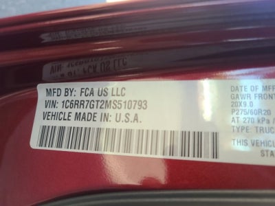 2021 RAM 1500 Classic Warlock 4x4 Quad Cab