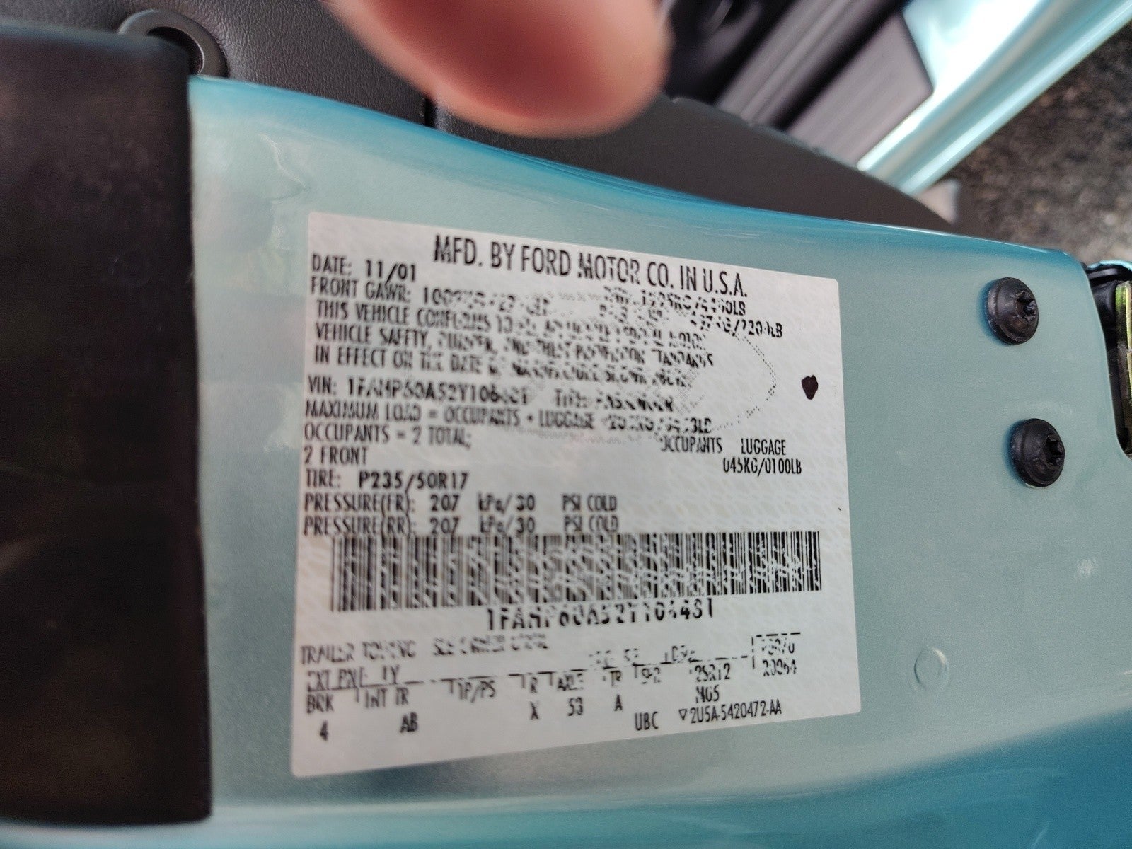 2002 Ford Thunderbird Premium